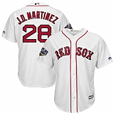 Red Sox 28 J.D. Martinez White 2018 World Series Cool Base Player Jersey Dzhi,baseball caps,new era cap wholesale,wholesale hats